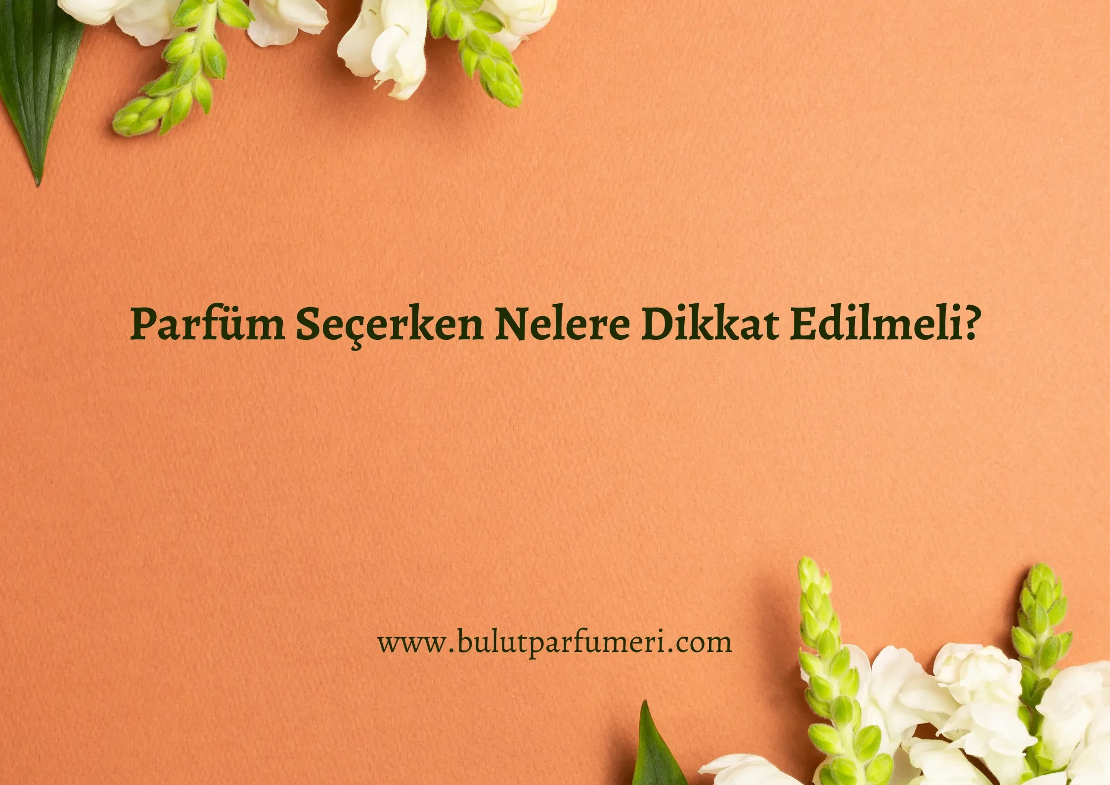 Parfüm Seçerken Nelere Dikkat Edilmeli?